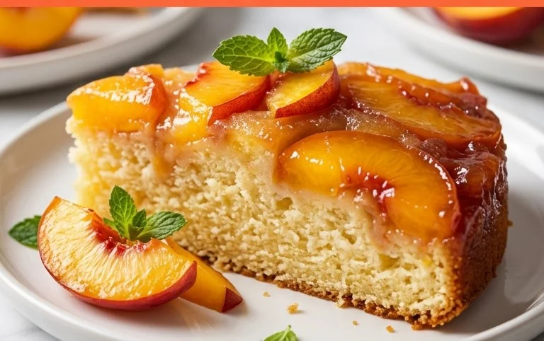 Peach Upside-Down Cake Recipe