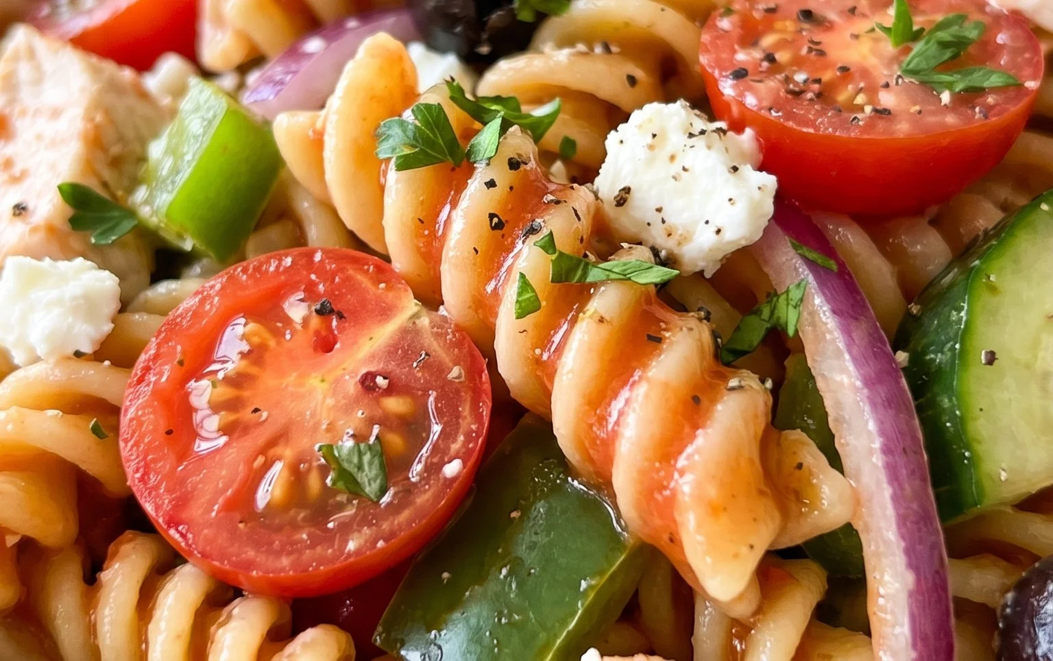 French Dressing Pasta Salad