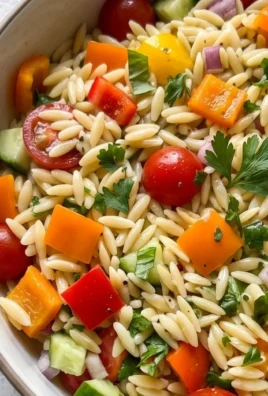Rainbow Orzo Salad