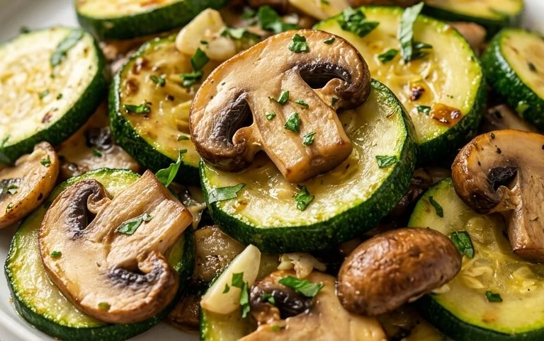 Skillet Zucchini and Mushrooms