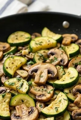 Skillet Zucchini and Mushrooms