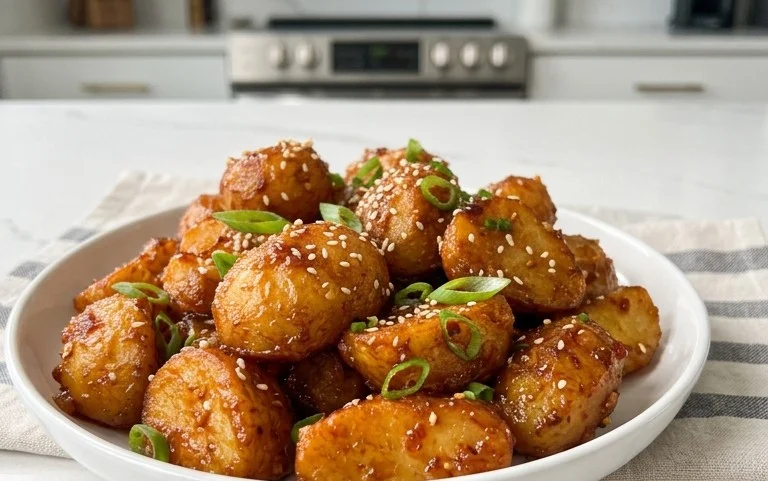 Crispy Honey Chilli Potatoes