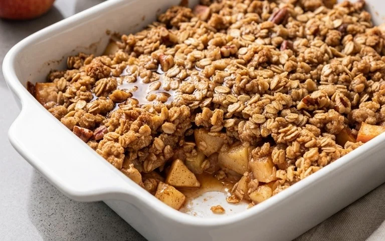 Healthy Breakfast Apple Crum extractble
