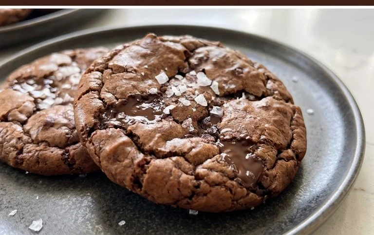 Salted Brownie Cookies