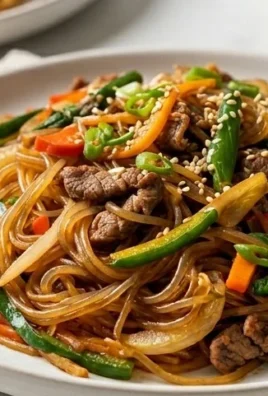 Japchae (Korean Glass Noodle Stir Fry)