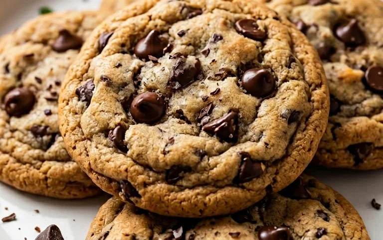 Crispy and Chewy Chocolate Chip Cookies