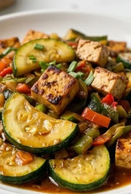 Zucchini Stir Fry With Tofu (Vegan)