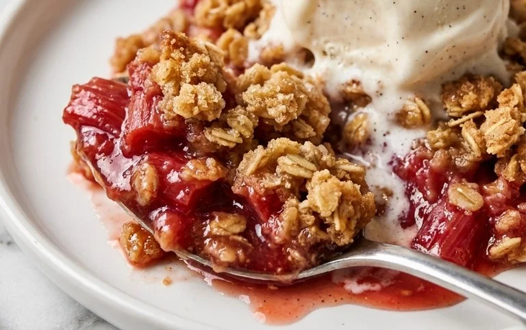 Easy Rhubarb Crisp
