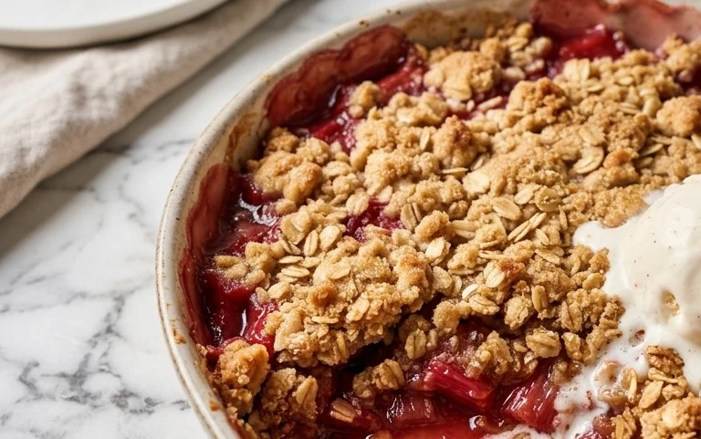Easy Rhubarb Crisp