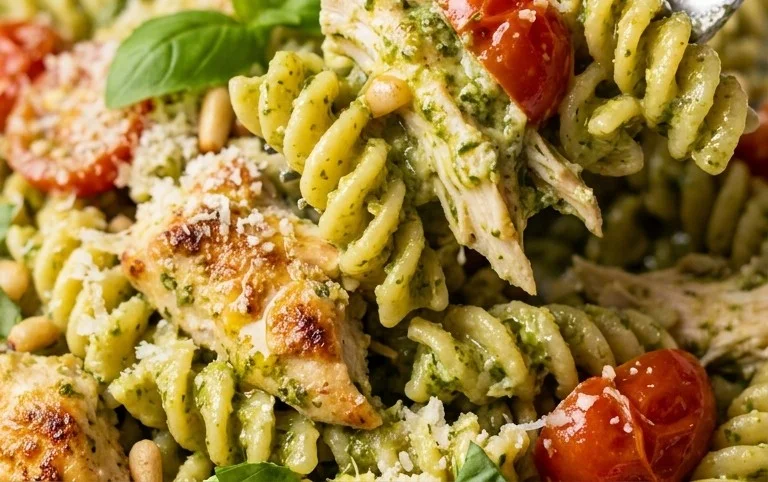 Creamy Chicken Pesto Pasta
