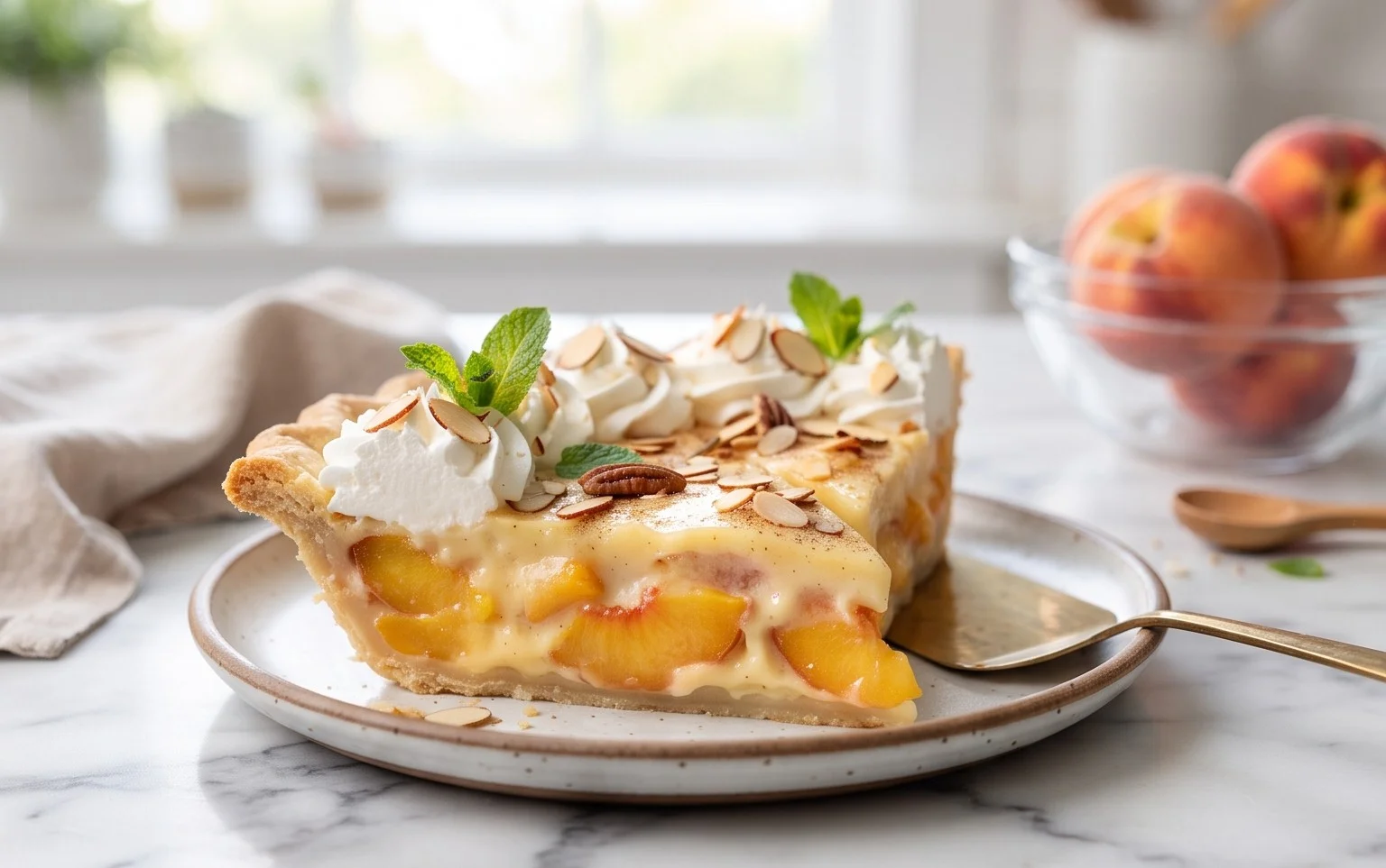 Peaches and Cream Pie
