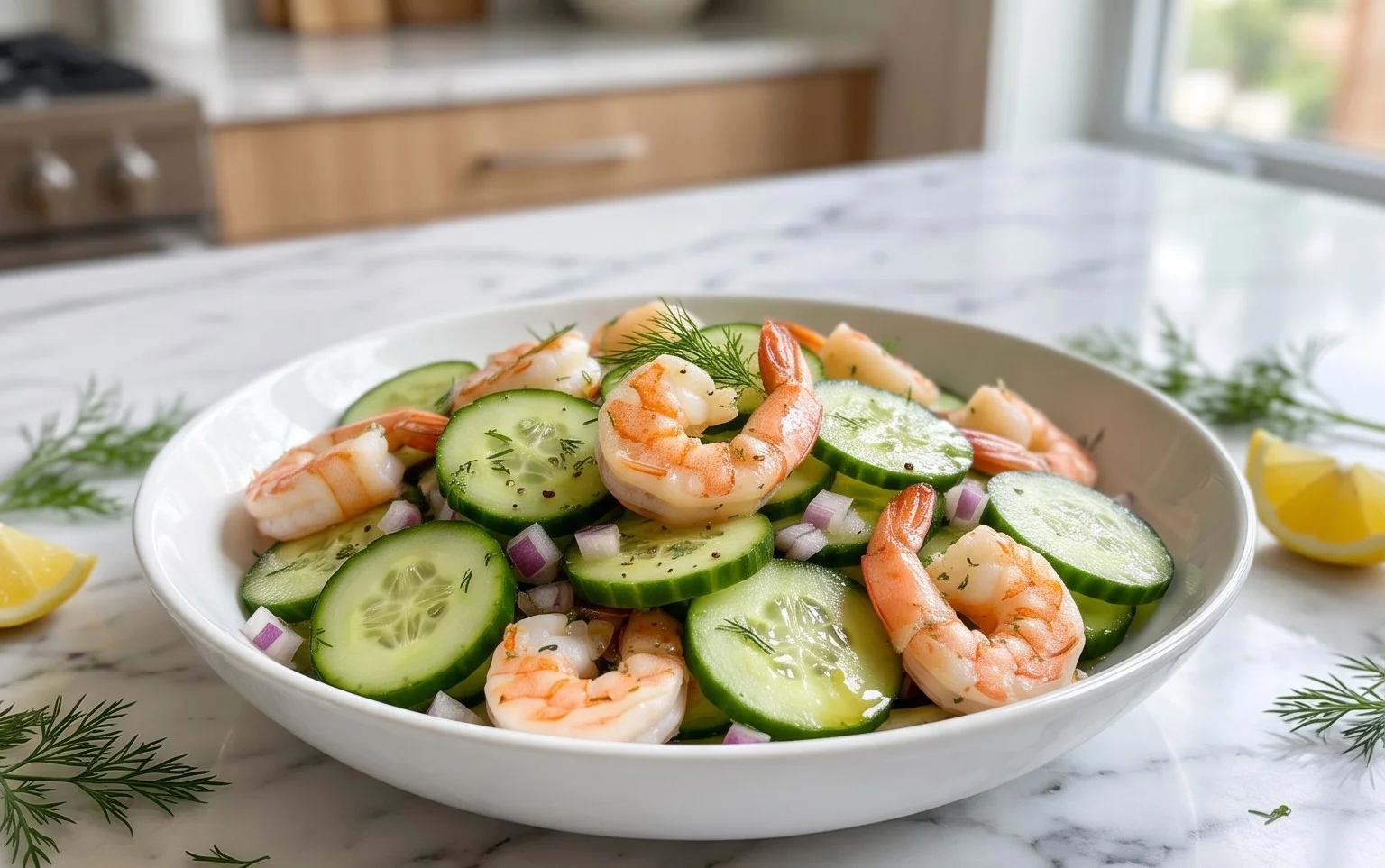 Cucumber Shrimp Salad