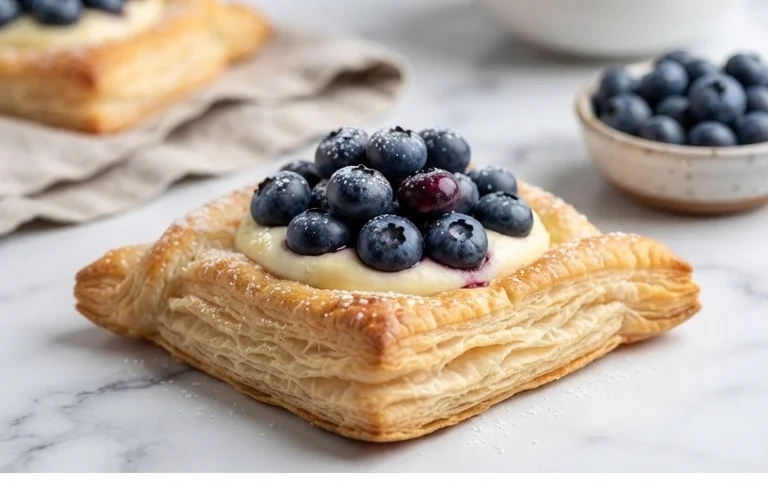 Blueberry Cream Cheese Puff Pastry