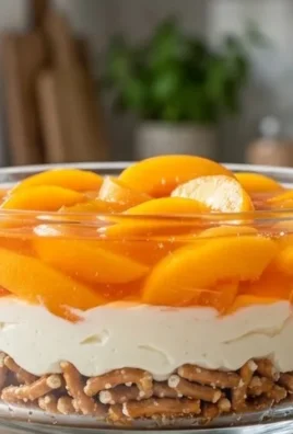 Peach Pretzel Salad Dessert
