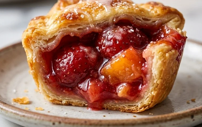 Strawberry Peach Pie Bites