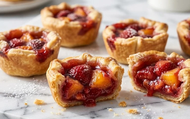 Strawberry Peach Pie Bites