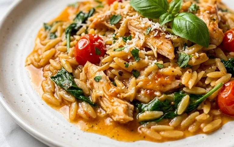 Chicken Orzo (30-Minutes, One-Pan)