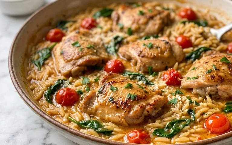Chicken Orzo (30-Minutes, One-Pan)
