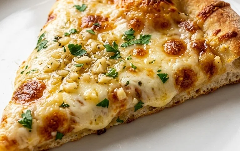 buttery garlic pizza