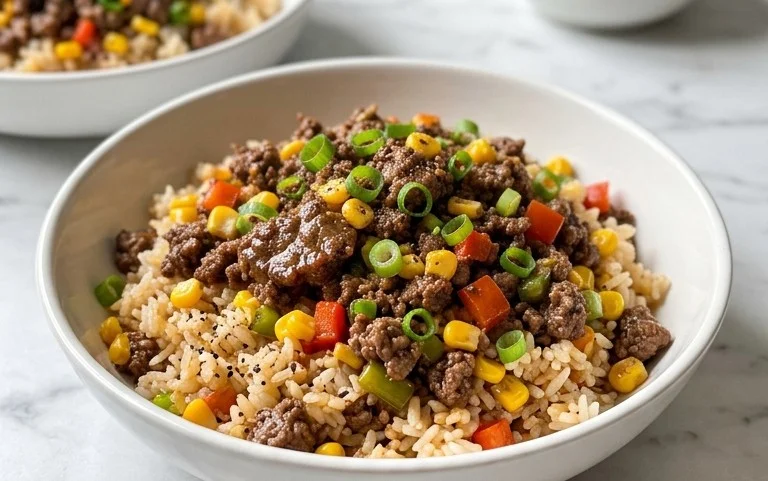 Beef Pepper Rice Bowl