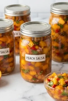 Sweet & Spicy Peach Salsa Canning Recipe