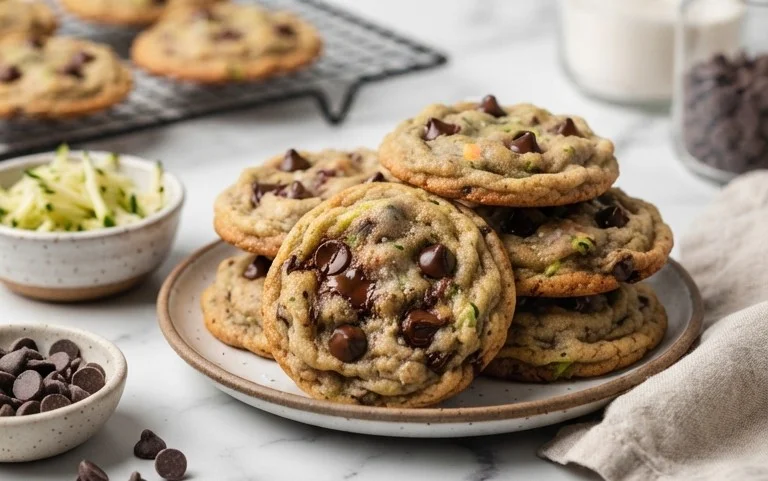 Zucchini Chocolate Chip Cookies