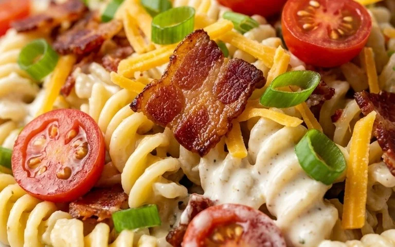 Beef Bacon Ranch Pasta Salad