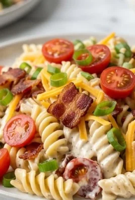 Beef Bacon Ranch Pasta Salad