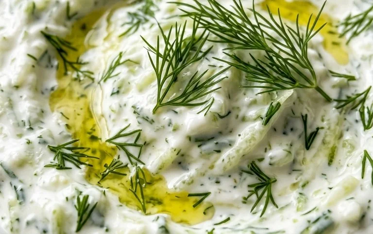 Cucumber Dip with Sour Cream and Dill