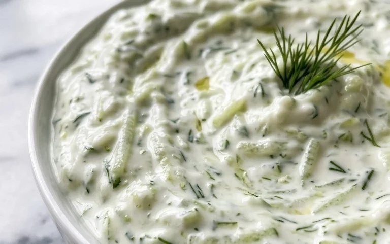 Cucumber Dip with Sour Cream and Dill