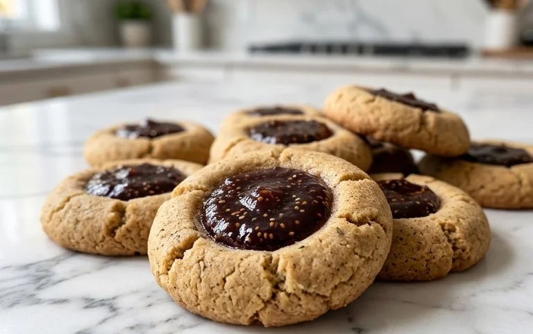Cardamom Fig Thumbprint Cookies