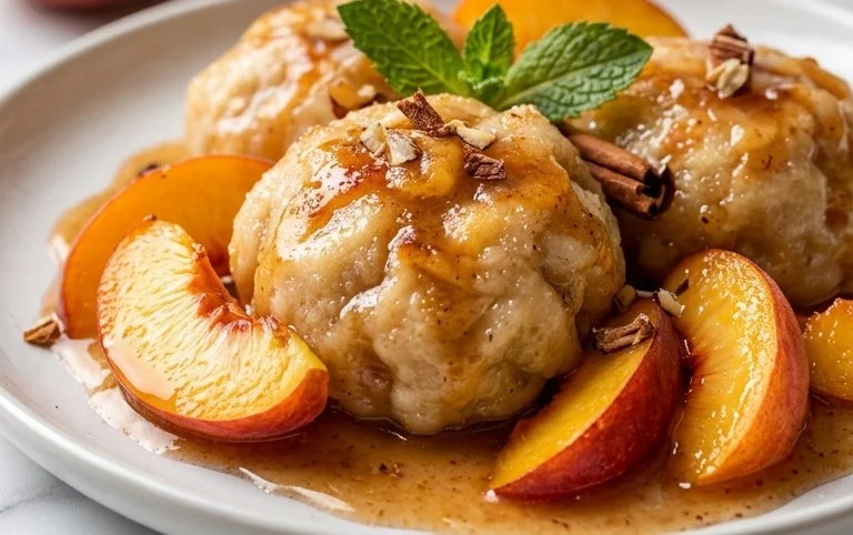 Peach Dumplings