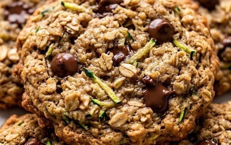 Healthy Zucchini Oatmeal Cookies