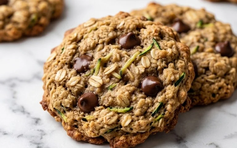 Healthy Zucchini Oatmeal Cookies