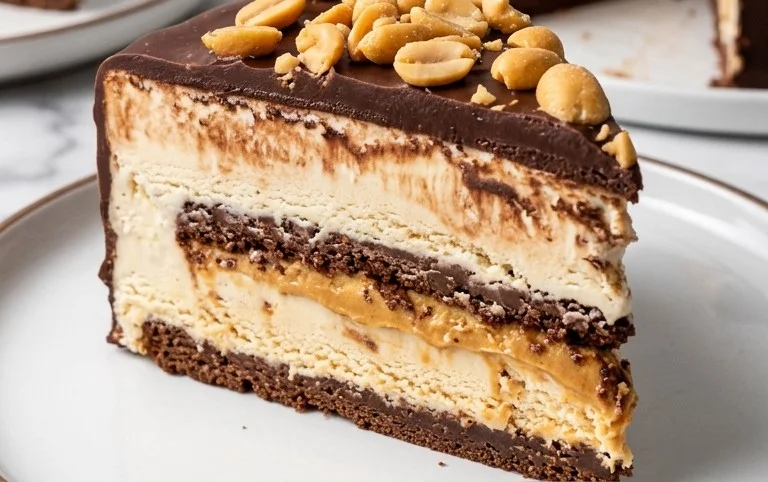 Buster Bar Ice Cream Cake