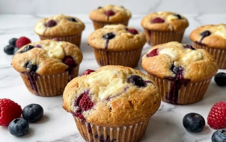 Berry Cream Cheese Muffins