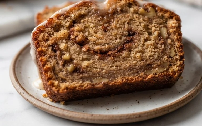 Cinnamon Roll Banana Bread
