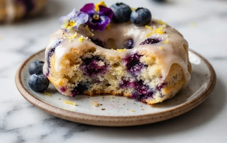 Blueberry Cake Donuts