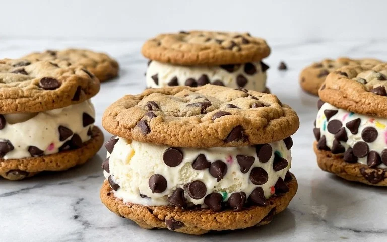 Cookie Ice Cream Sandwiches (Like a Chipwich!)
