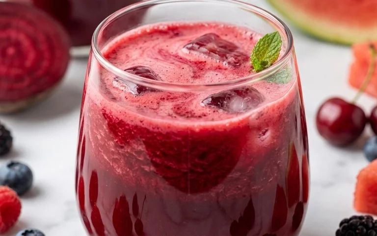 Watermelon Cherry Berry Beet Juice