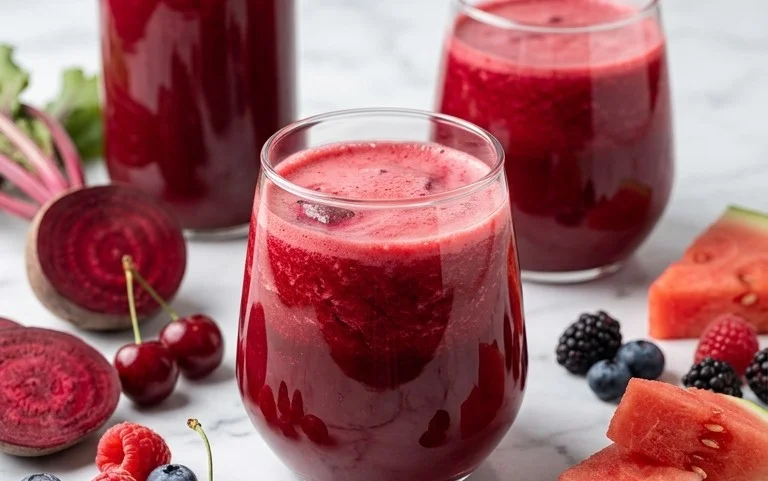 Watermelon Cherry Berry Beet Juice