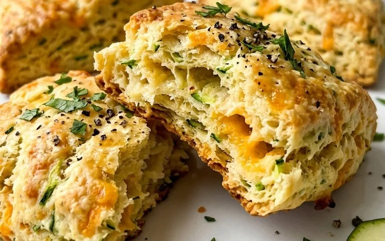 Zucchini Cheddar Scones