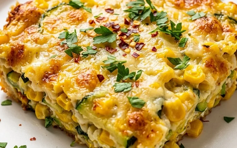 Zucchini Corn Parmesan Bake Recipe
