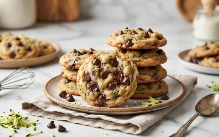 Soft Zucchini Cookies with Chocolate Chips