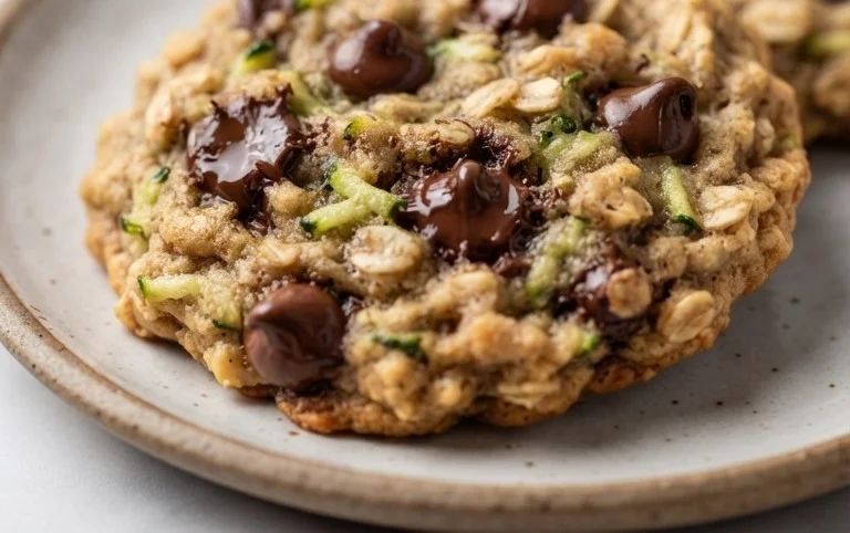 Homemade Zucchini-Oat Chocolate Chip Cookies