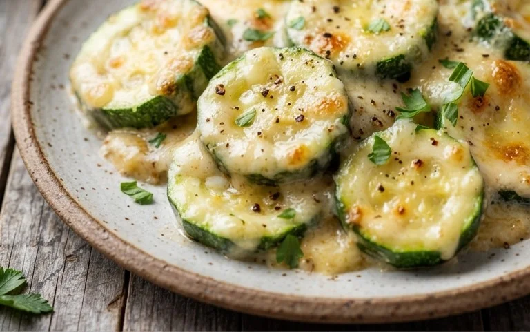 Creamy Parmesan Zucchini