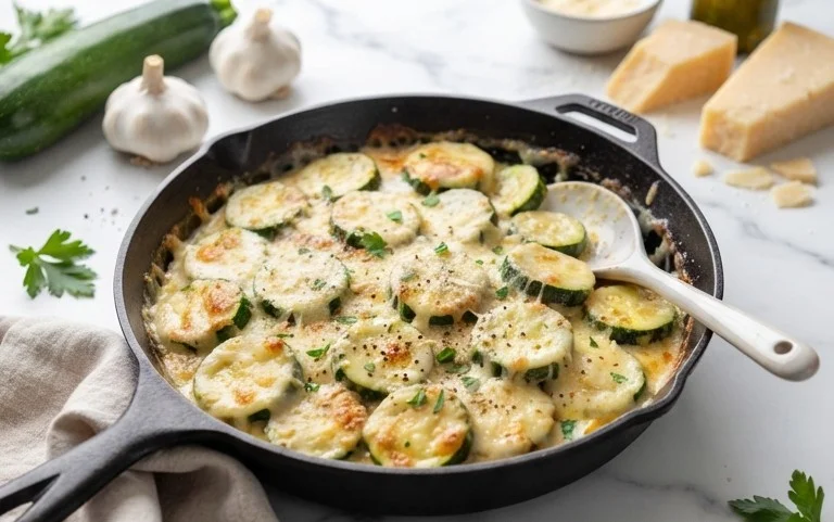 Creamy Parmesan Zucchini
