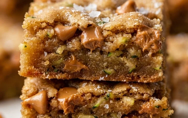 Chewy Butterscotch Zucchini Blondies