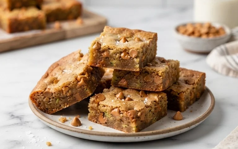 Chewy Butterscotch Zucchini Blondies