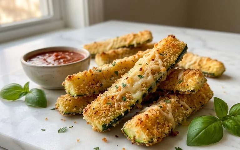 Baked Zucchini Sticks (Oven or Air Fryer)